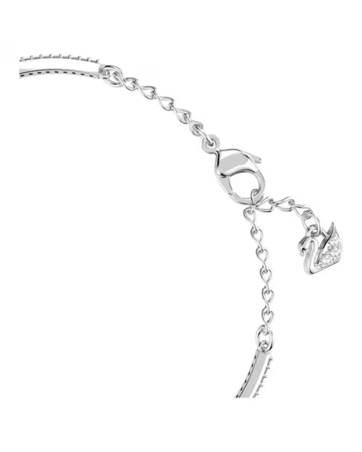 Una bangle Clover, Blue, Rhodium plated 5642922