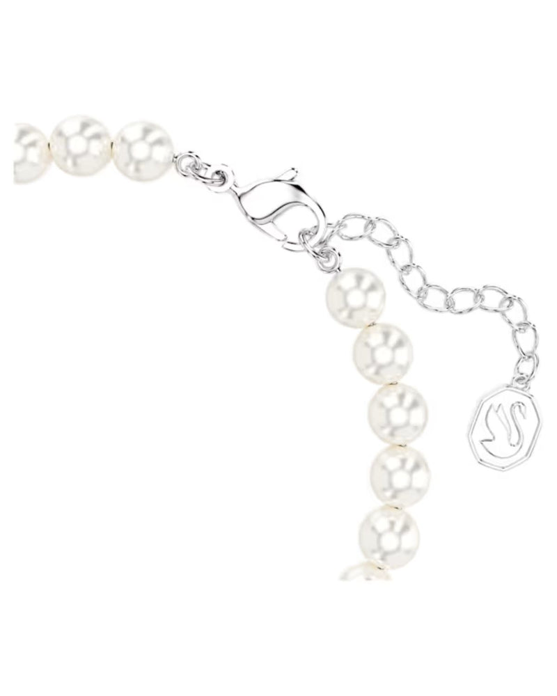 Swarovski Remix Collection strand, White, Rhodium plated