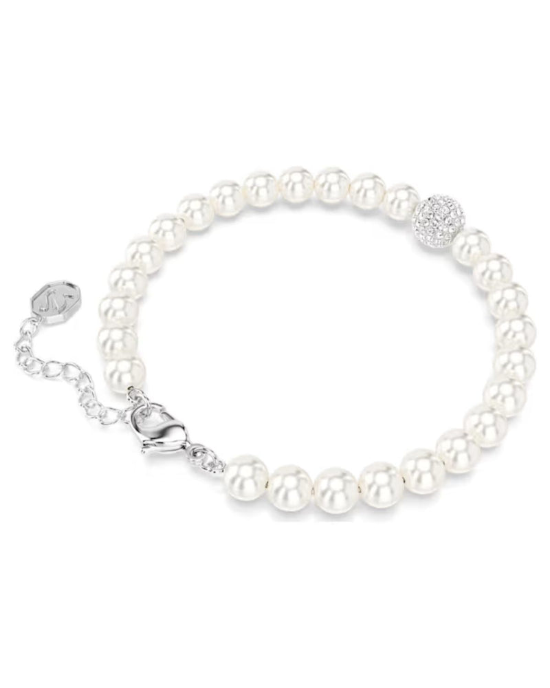 Swarovski Remix Collection strand, White, Rhodium plated