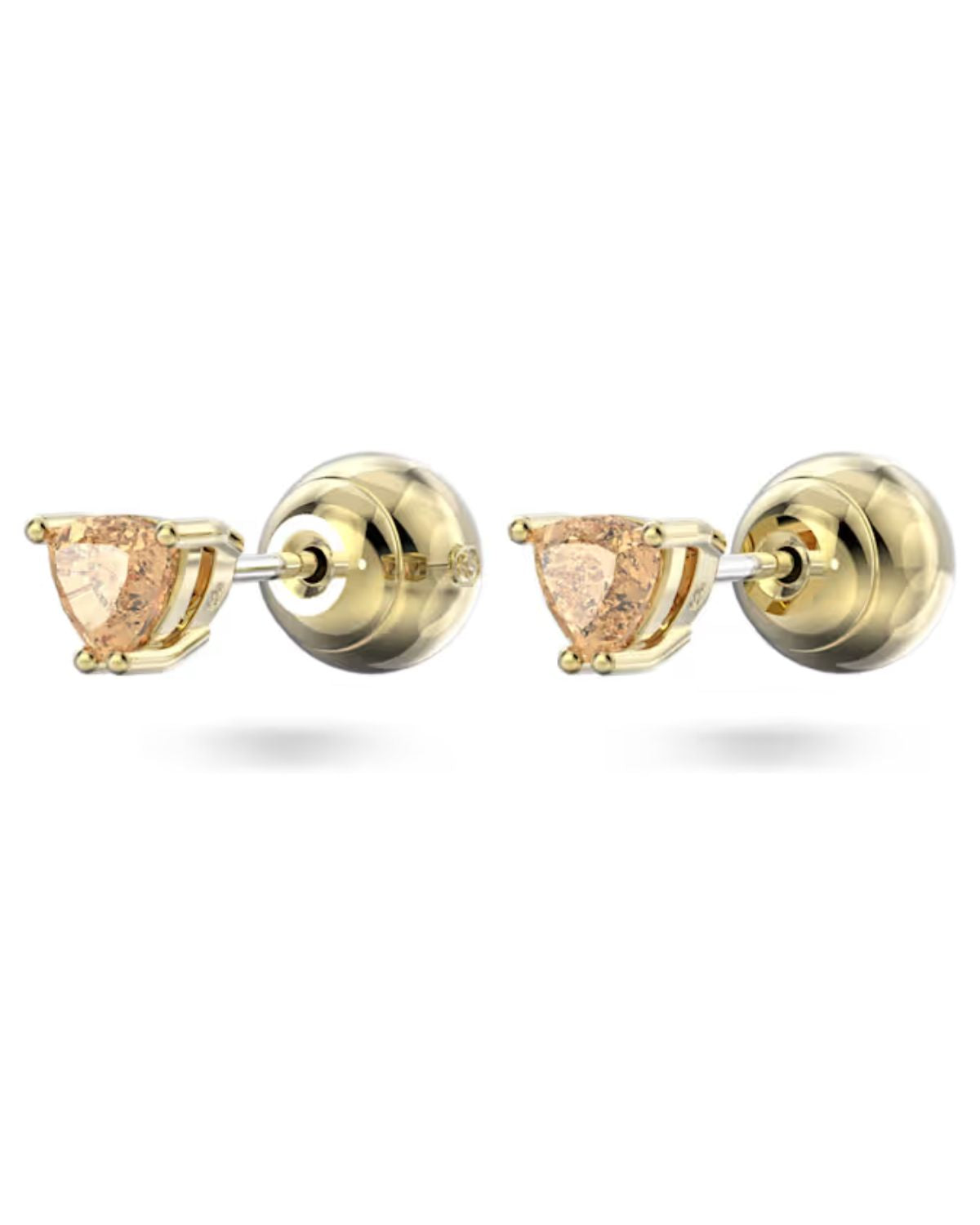 Stilla Orange Trilliant Crystal Stud Earrings 5639116