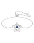Stella Bracelet, Star, Blue, Rhodium Plated 5639187