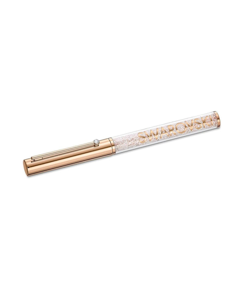 Crystalline Gloss ballpoint pen, Rose gold tone, Rose gold-tone plated