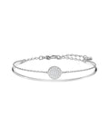 Sublima bangle White, Rhodium plated 5389044
