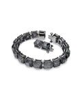 Millenia Grey Square Crystal Ruthenium Bracelet 5615656