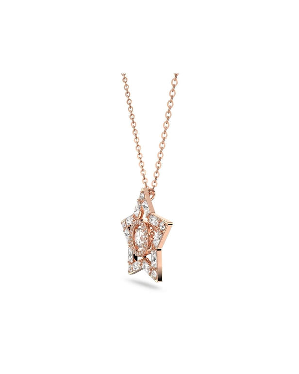 Stella set, Mixed cuts, Star, White, Rose gold-tone plated