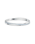 Twist Rows Bracelet, Blue, Rhodium Plated M 5582810