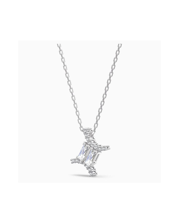 Zodiac II pendant, Gemini, White, Mixed metal finish