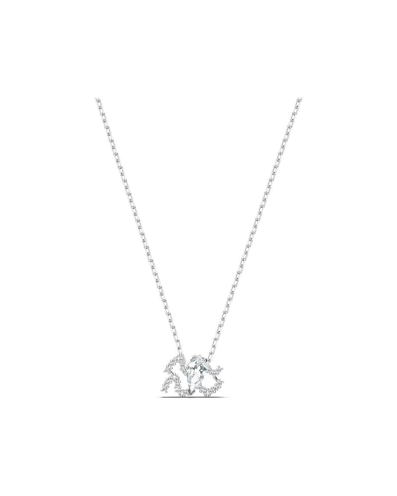 Zodiac II pendant, Aquarius, White, Mixed metal finish