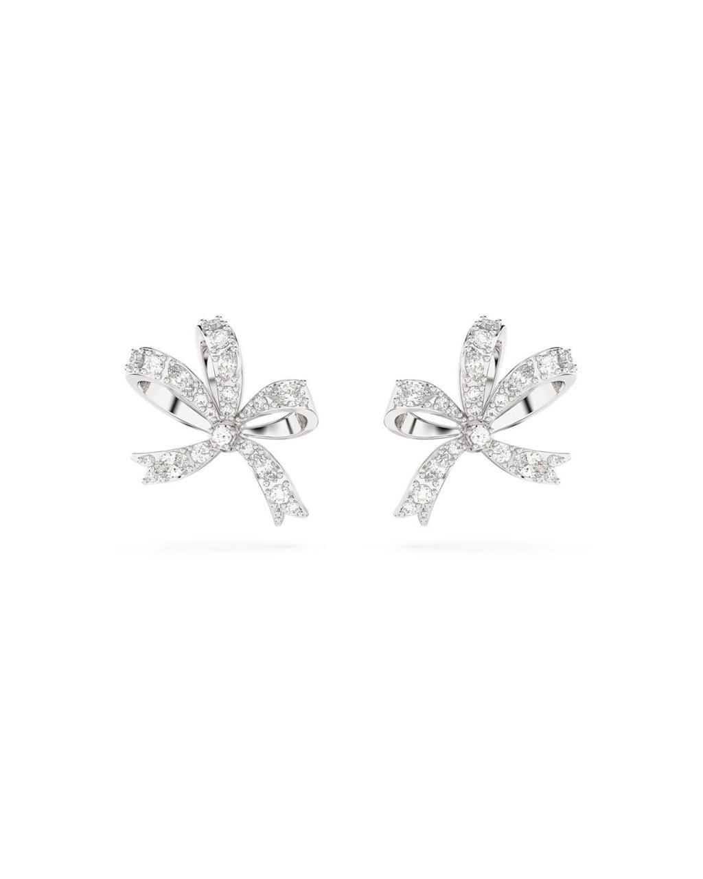 Volta Small White Crystal Bow Stud Earrings  5647579