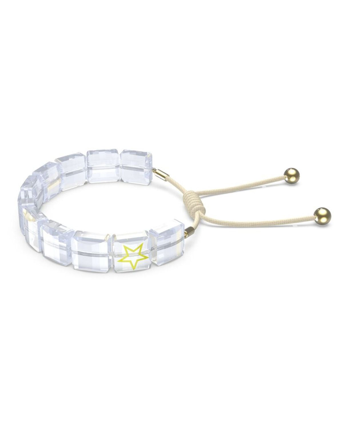 SWAROVSKI Letra bracelet Star, White, Gold-tone plated 5615862