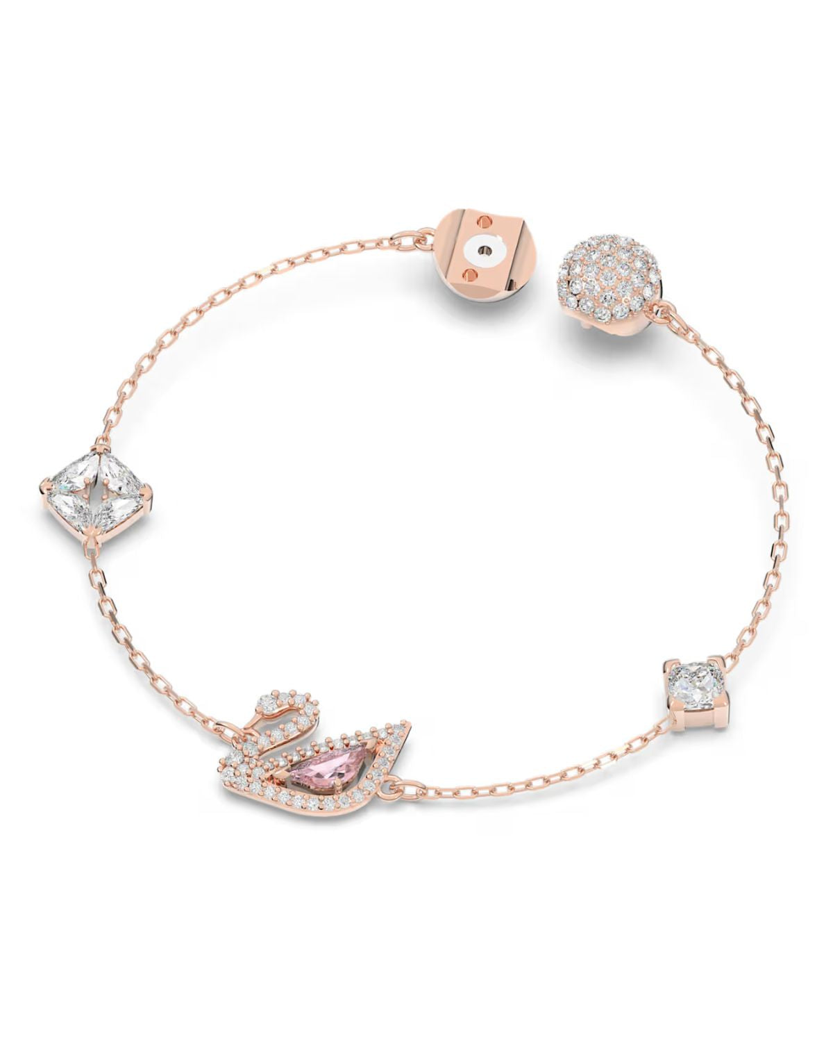 Swan bracelet Swan, Pink, Rose gold-tone plated 5472271