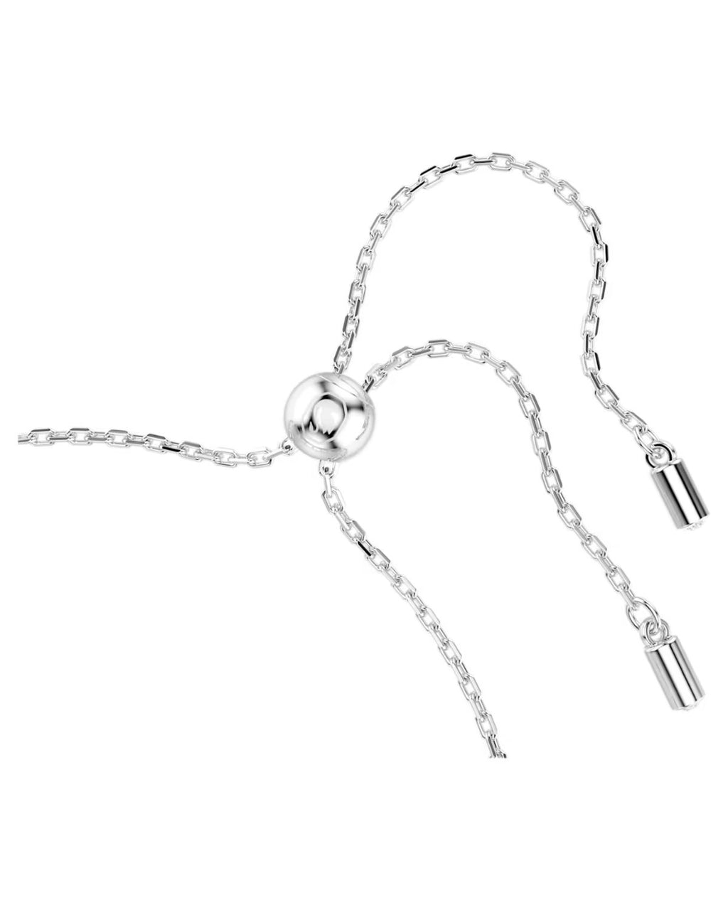 Ariana Grande x Swarovski bracelet Crystal pearl, Round cut, White, Rhodium plated 5720870
