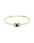Symbolica bangle Evil eye, Blue, Gold-tone plated M 5692171