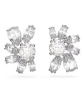 SWAROVSKI Gema Half Flower White Crystal Stud Earrings 5644679
