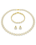Una Angelic set Set (3), Round cut, White, Gold-tone plated 5750619
