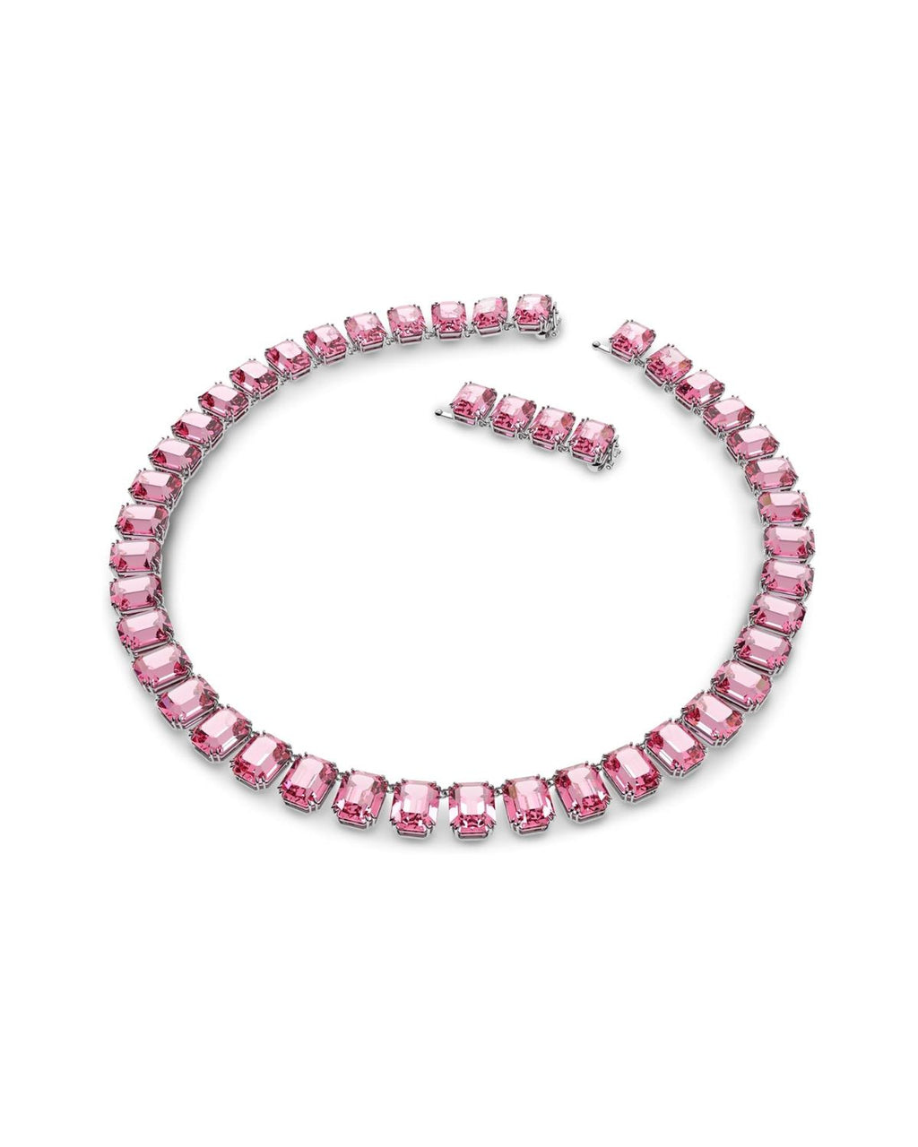 Millenia Pink Octagon Cut Crystal Necklet 5608807