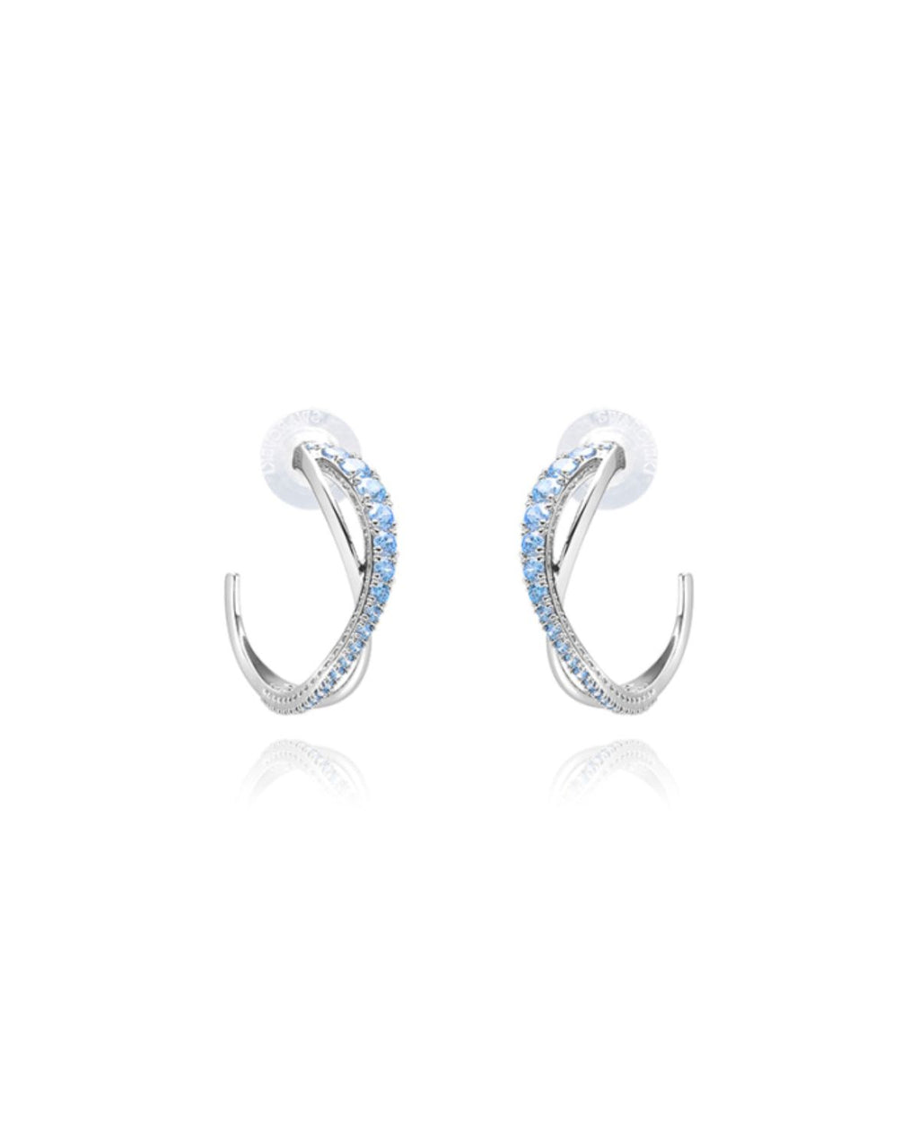 Twist Blue Anniversary Hoops 5582807