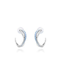 Twist Blue Anniversary Hoops 5582807