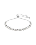 Matrix bracelet Crystal pearl, Round cut, White, Rhodium plated M 5689633