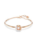 Dextera bangle Round cut, White, Rose gold-tone plated 5692259