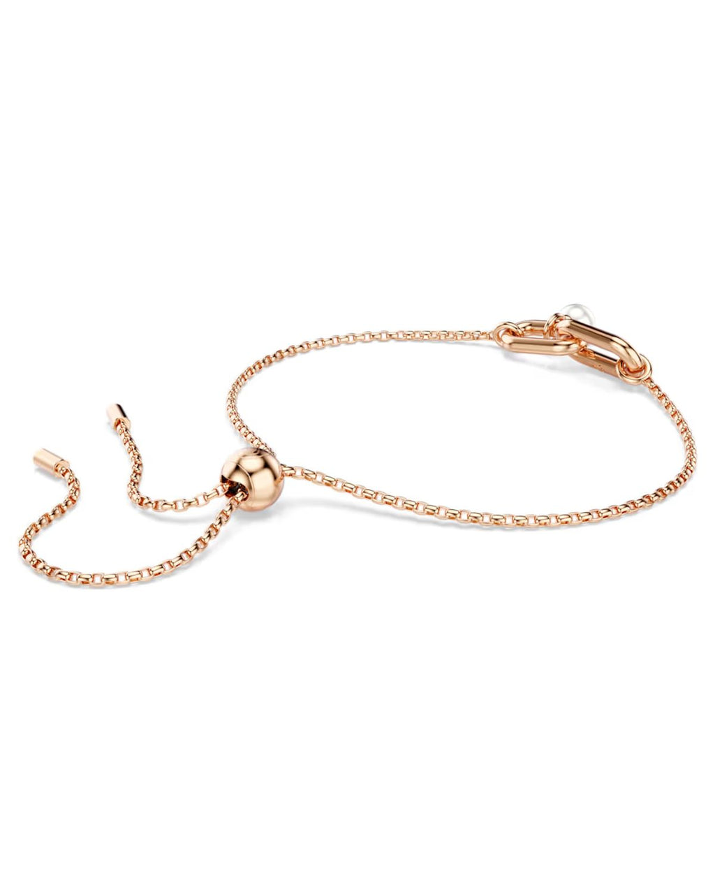 Constella bracelet Crystal pearl, Round cut, White, Rose gold-tone plated 5728588