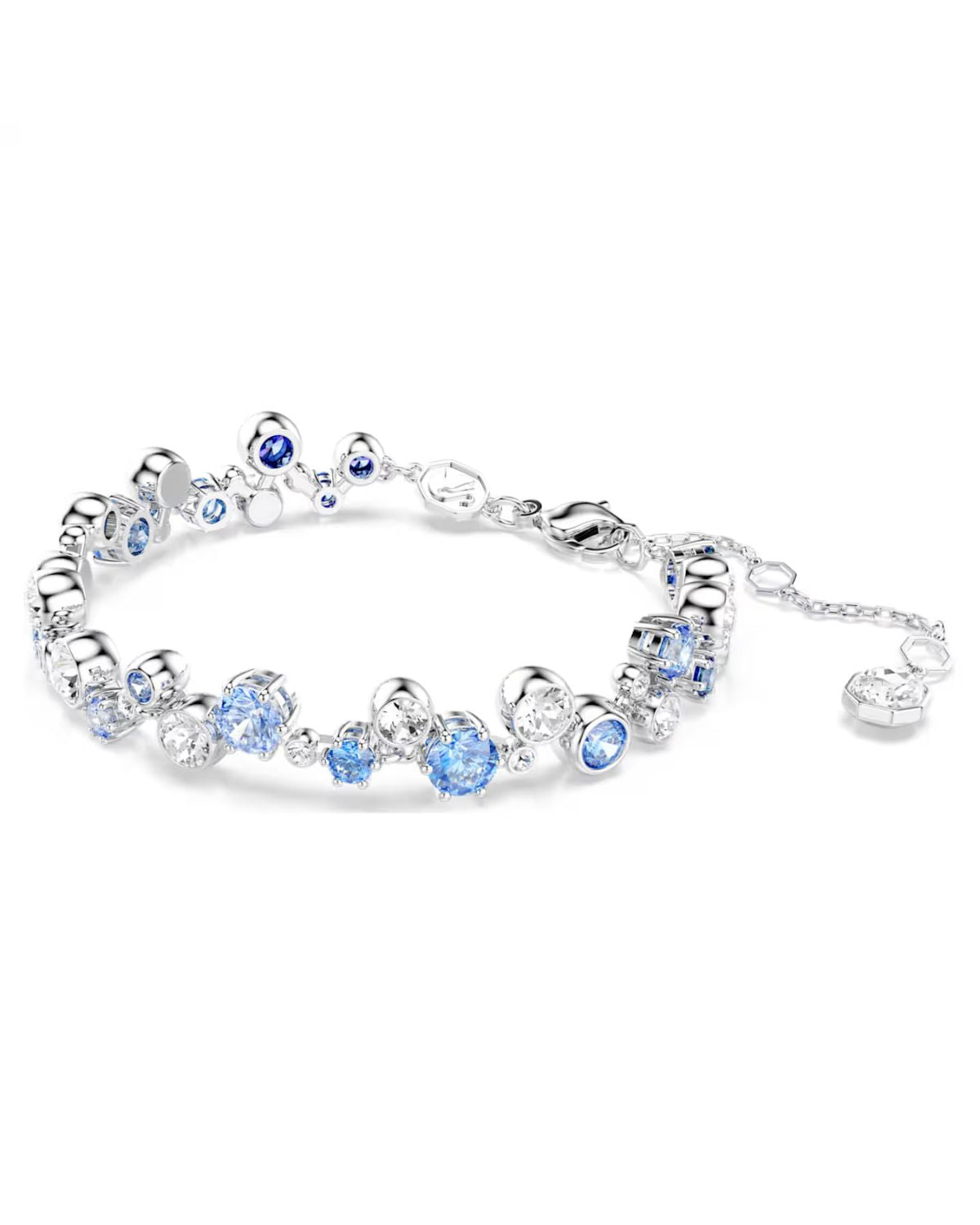Constella bracelet Mixed cuts, Blue, Rhodium plated 5722479