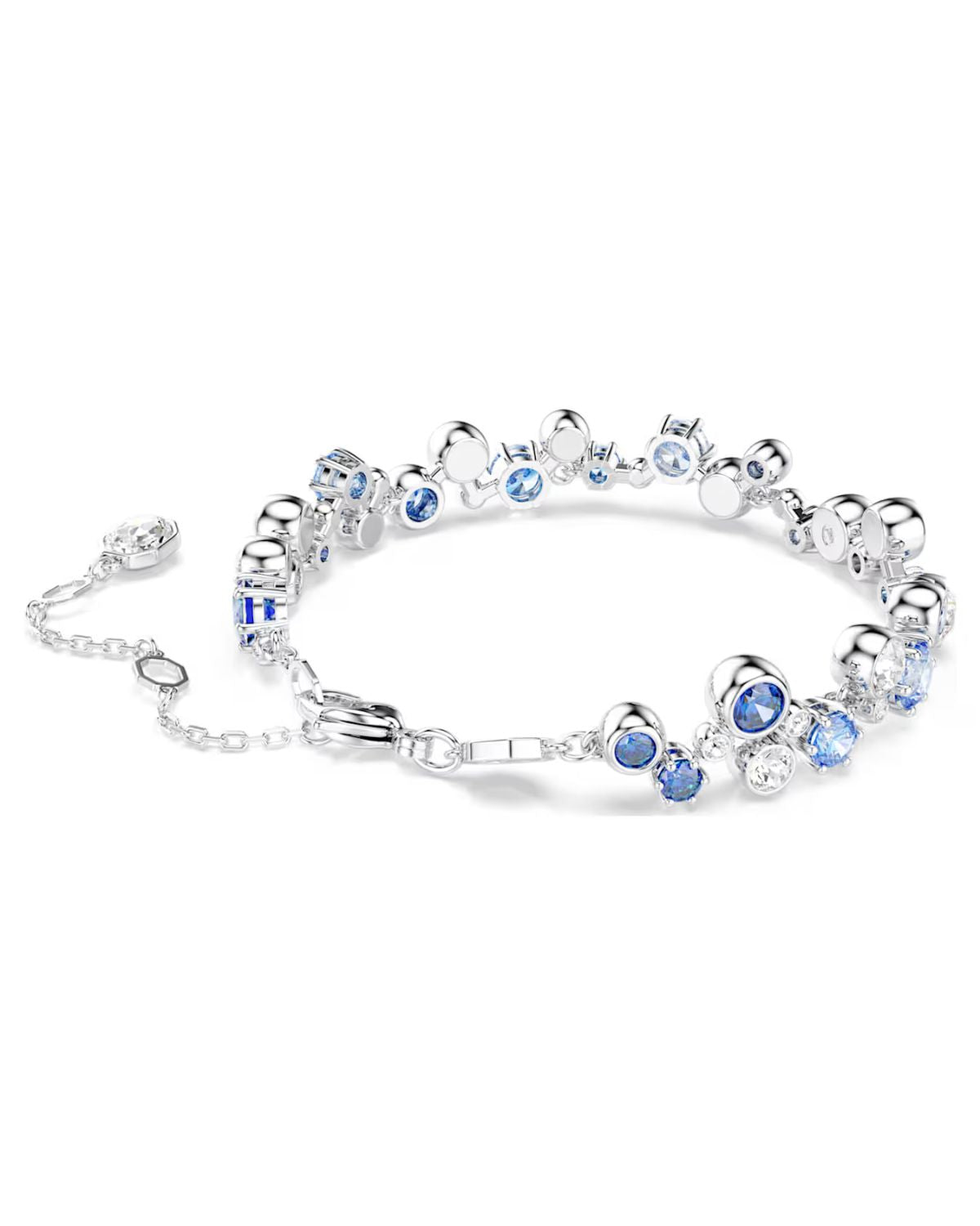 Constella bracelet Mixed cuts, Blue, Rhodium plated 5722479