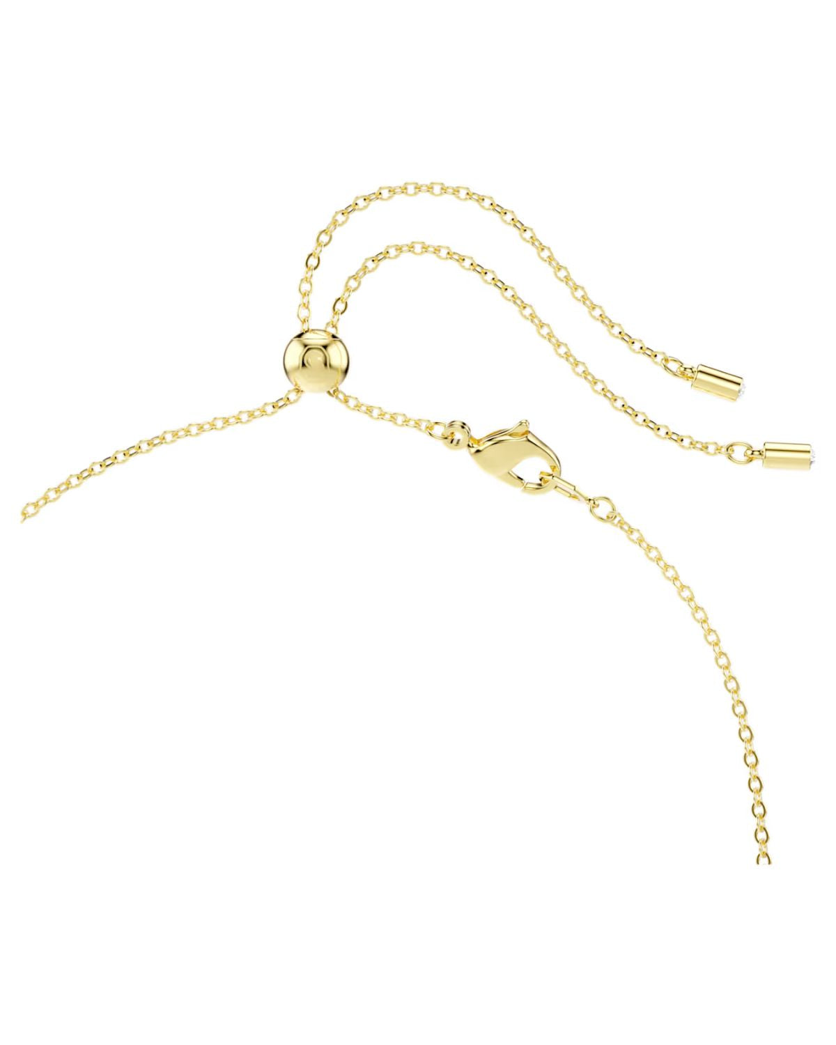 Constella necklace Mixed cuts, Green, 18k gold finish 5732247
