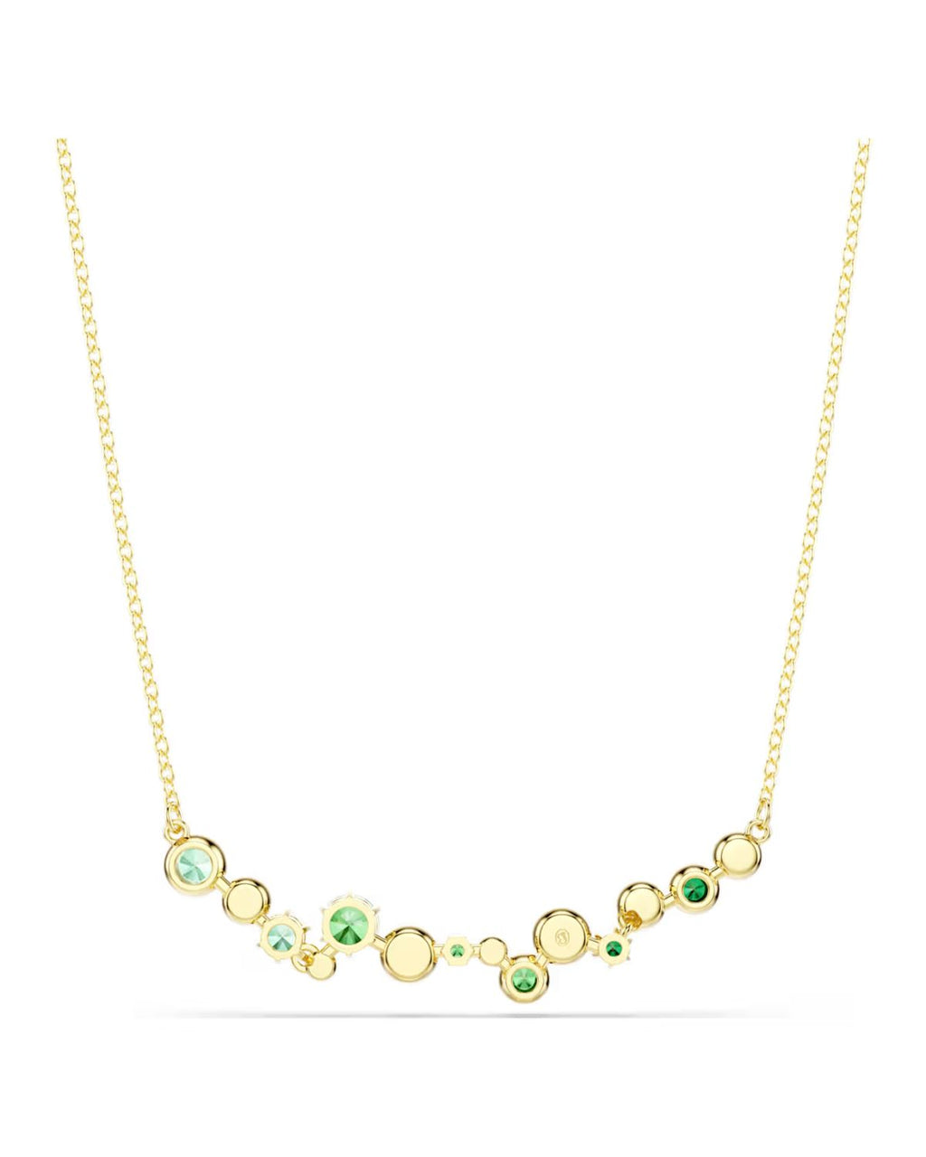 Constella necklace Mixed cuts, Green, 18k gold finish 5732247