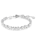 Mesmera bracelet Mixed cuts, White, Rhodium plated 5731959