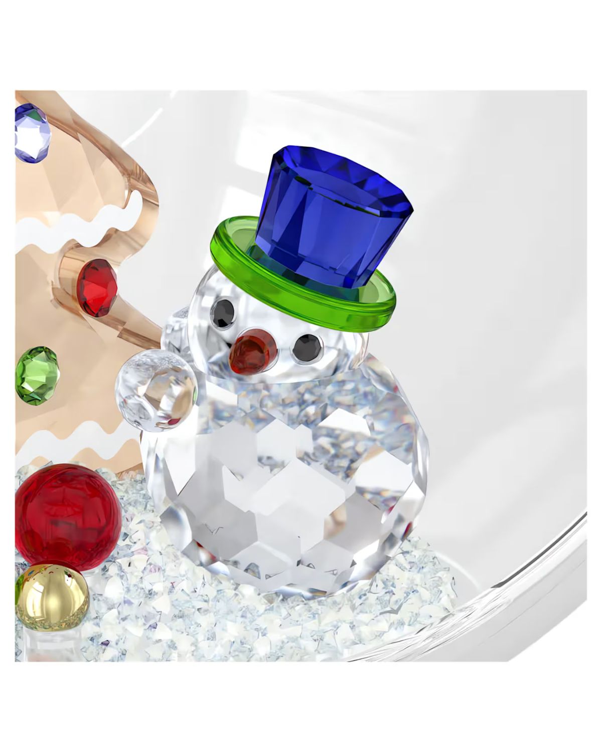 Holiday Cheers Tree and Snowman Ball Ornament 5701509