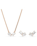 Mesmera set Pear cut, Octagon cut, White, 18k rose gold finish 5734246