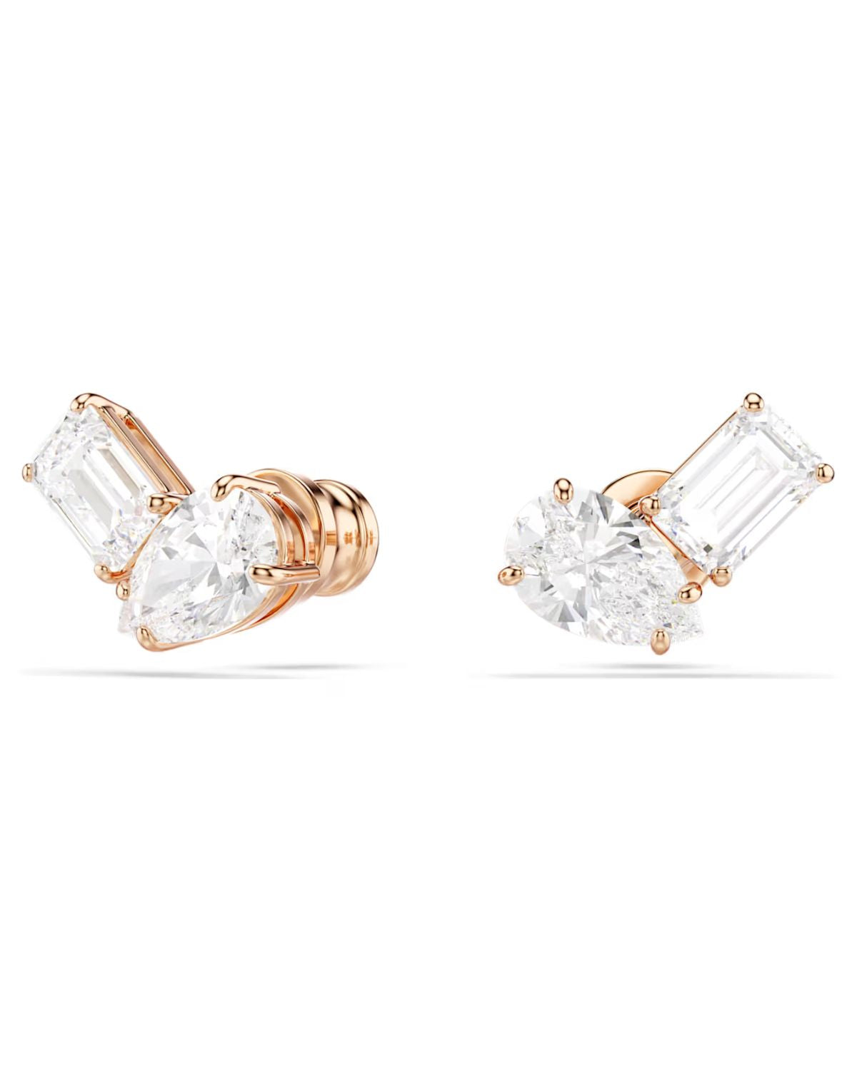 Mesmera set Pear cut, Octagon cut, White, 18k rose gold finish 5734246