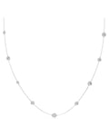 Una Angelic strandage Round cut, White, Rhodium plated 5733197