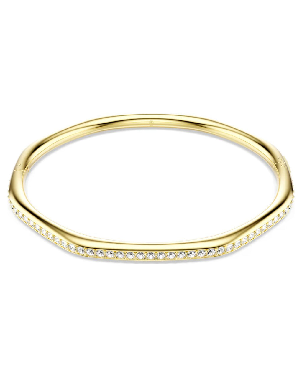 Dextera bangle Octagon shape, Round cut, White, 18k gold finish 5724581
