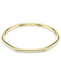 Dextera bangle Octagon shape, Round cut, White, 18k gold finish 5724581