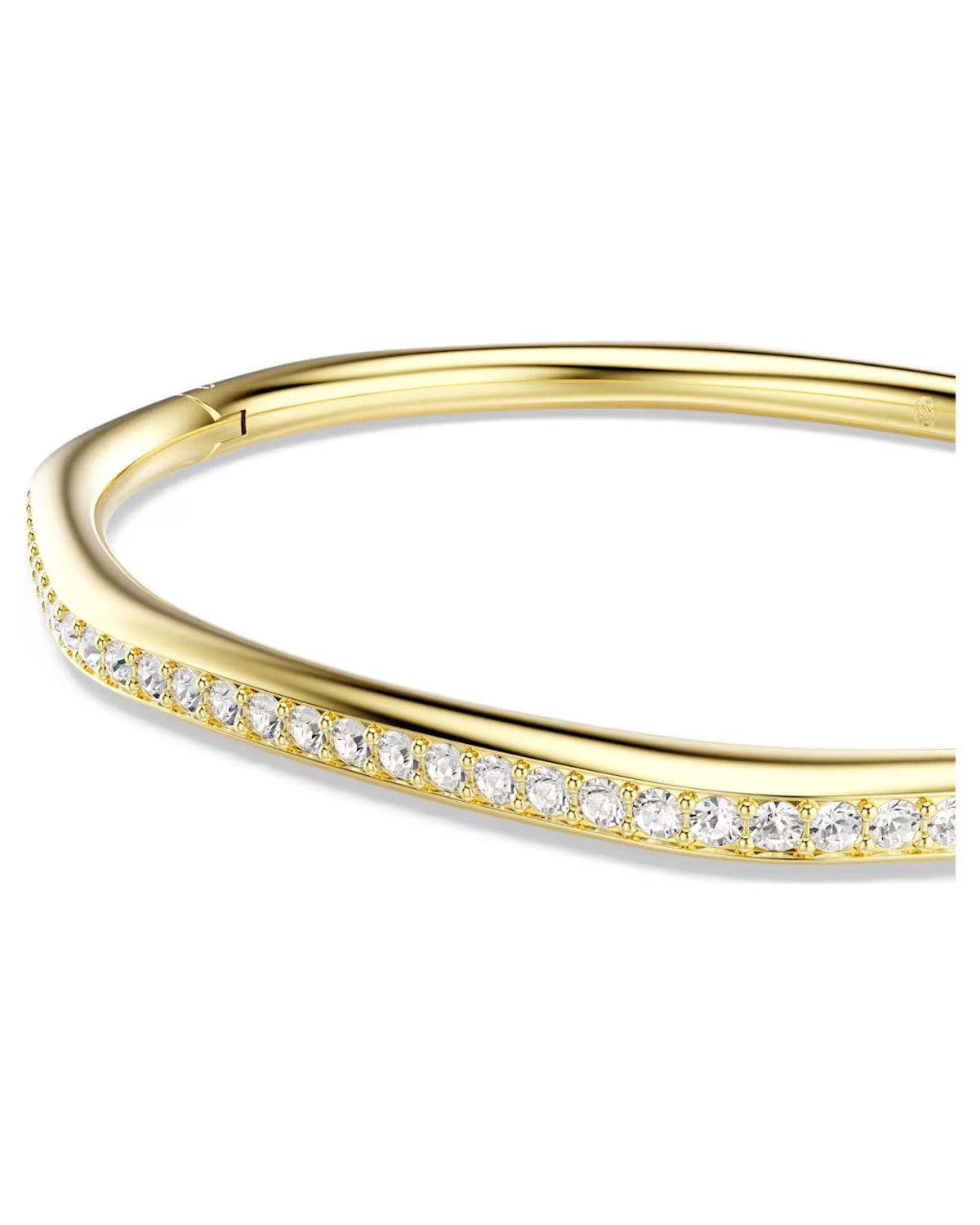 Dextera bangle Octagon shape, Round cut, White, 18k gold finish 5724581