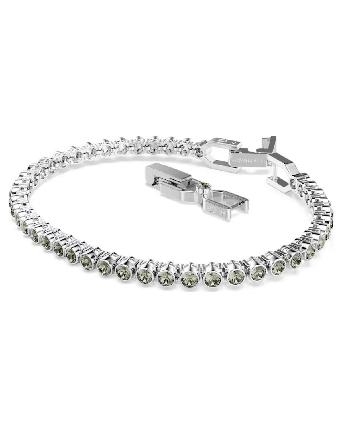 Imber Emily Tennis bracelet Round cut, Black, Rhodium plated M 5734238