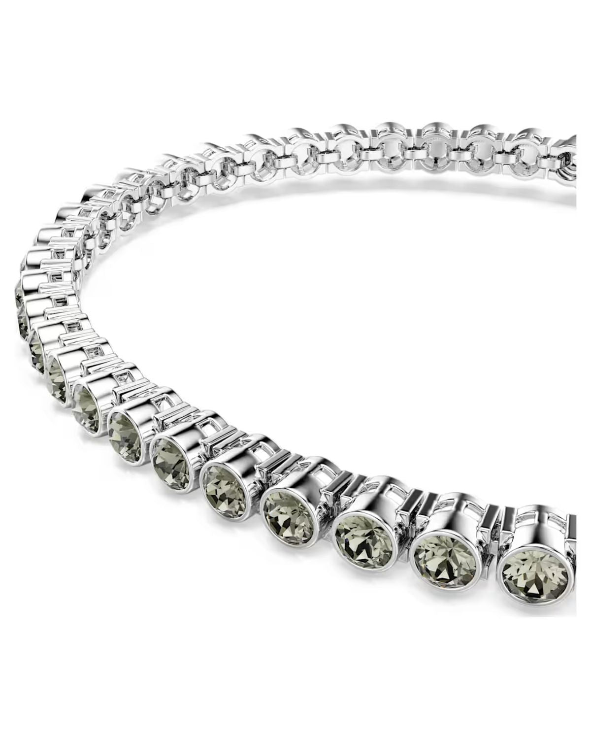 Imber Emily Tennis bracelet Round cut, Black, Rhodium plated M 5734238