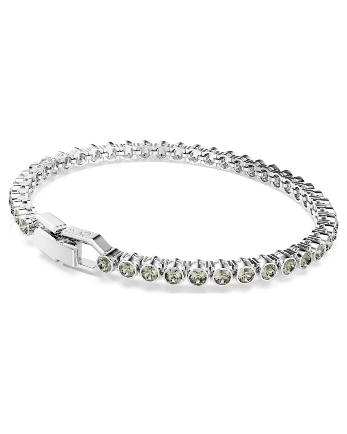Imber Emily Tennis bracelet Round cut, Black, Rhodium plated M 5734238