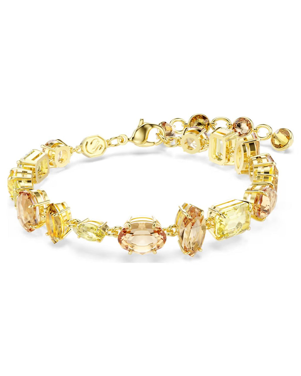 Gema bracelet Mixed cuts, Yellow, 18k gold finish 5718072