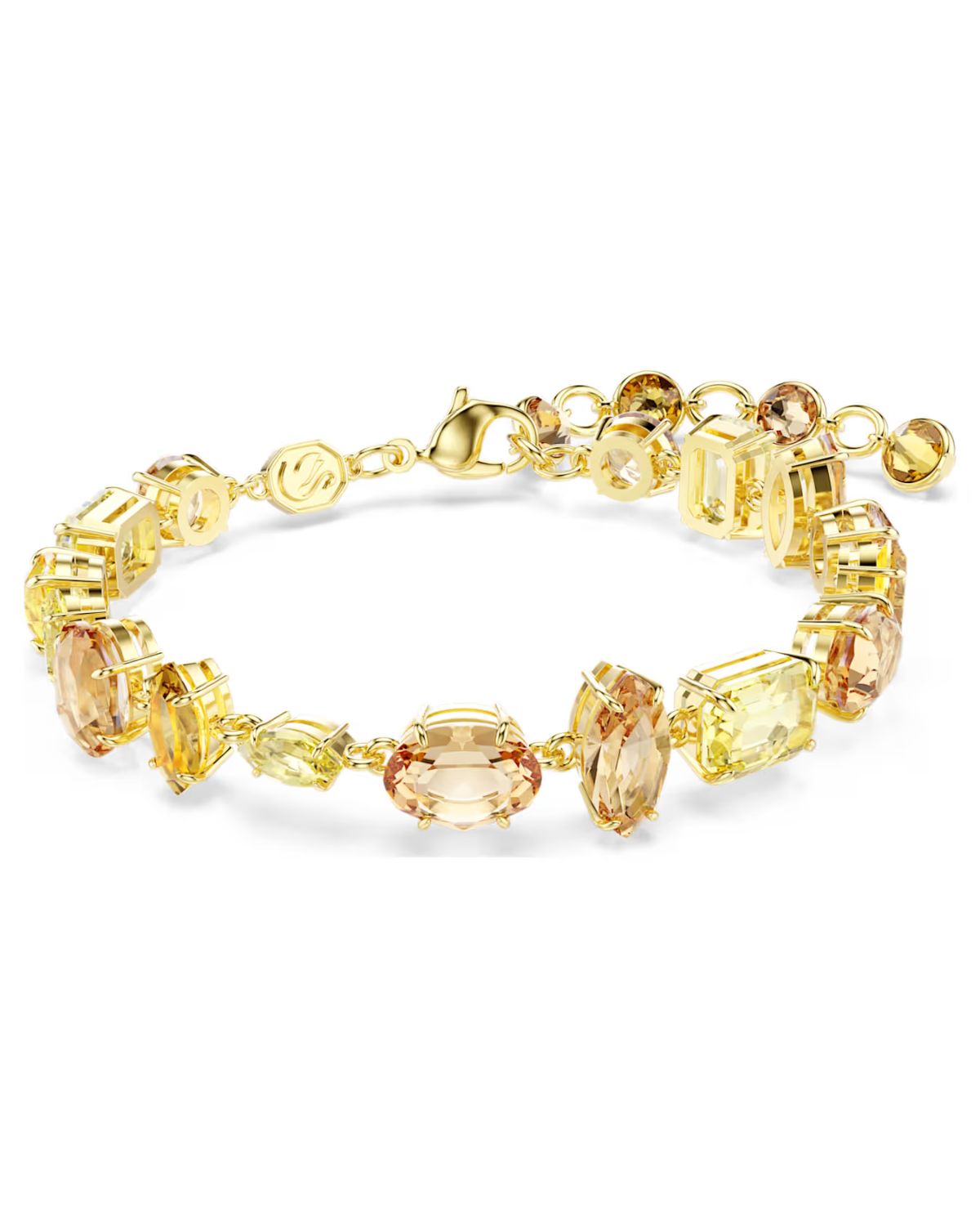 Gema bracelet Mixed cuts, Yellow, 18k gold finish 5718072