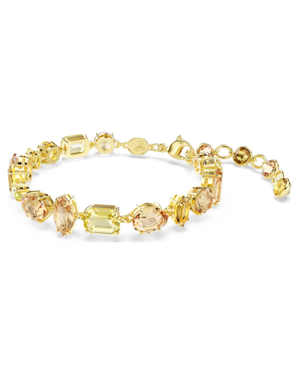Gema bracelet Mixed cuts, Yellow, 18k gold finish 5718072