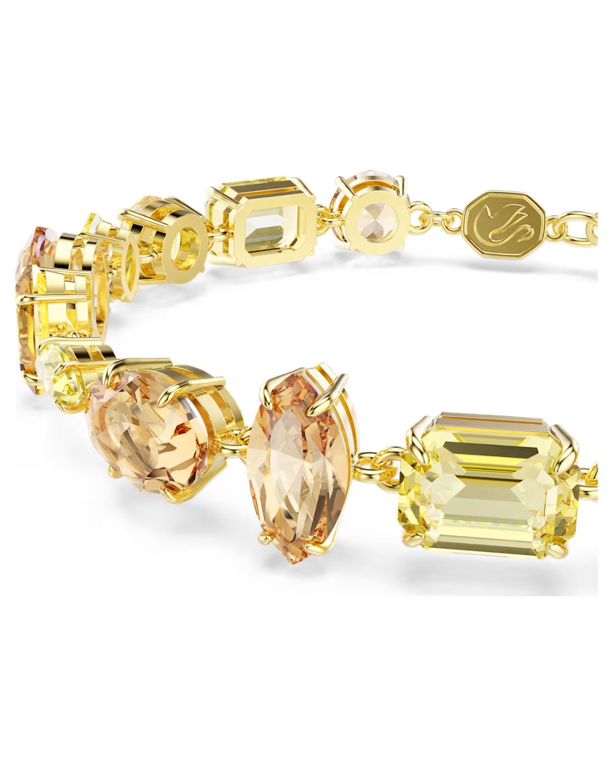 Gema bracelet Mixed cuts, Yellow, 18k gold finish 5718072