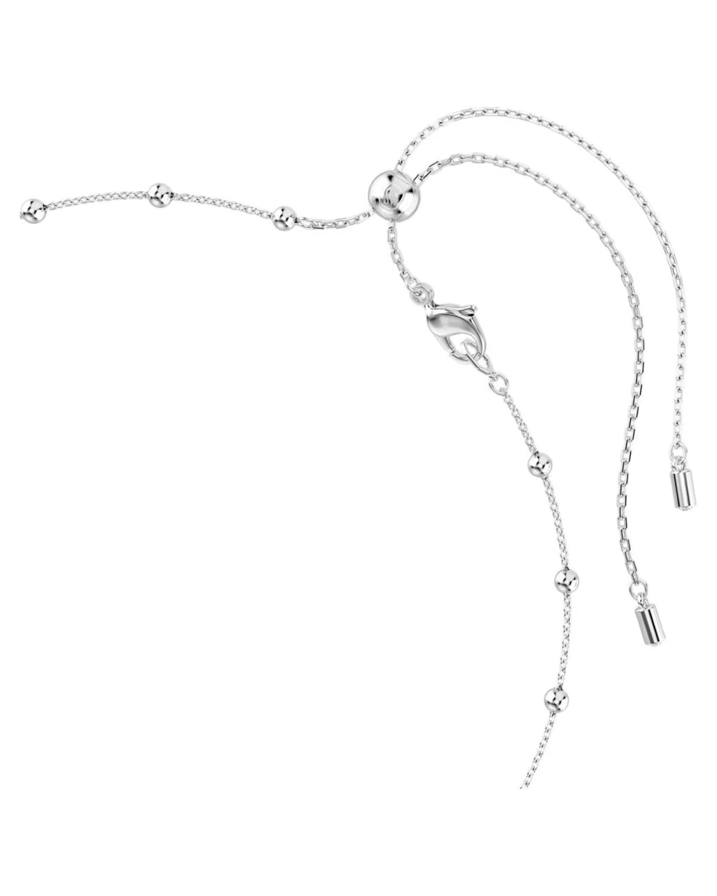na Angelic pendant Round cut, Double sided motifs, White, Rhodium plated 5733116