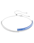 Matrix choker Mixed cuts, Blue, Rhodium plated 5722464