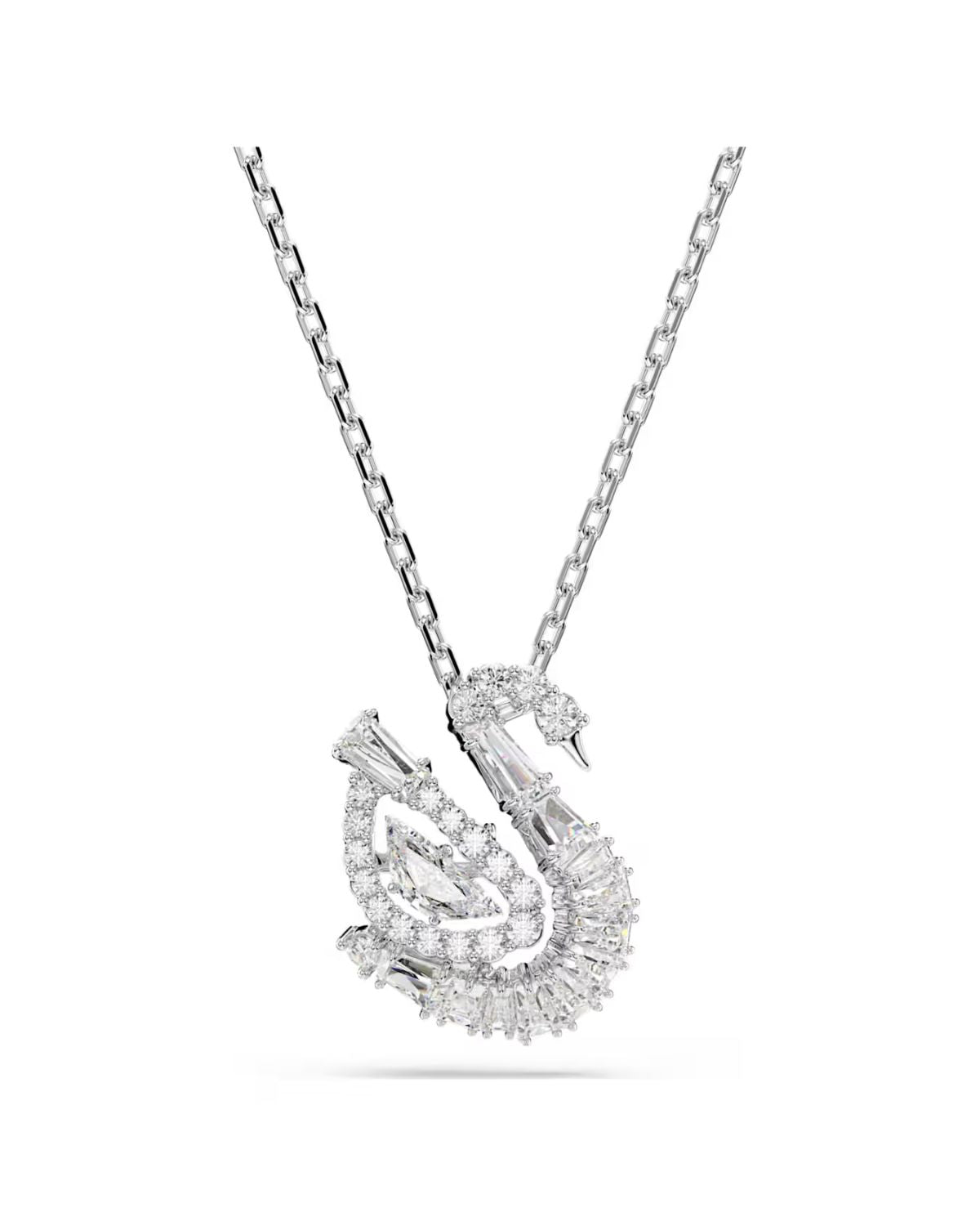 Swan pendant Mixed cuts, Swan, White 5732412
