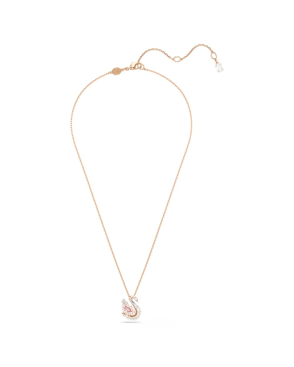 Swan pendant Mixed cuts, Swan, Pink 5732414