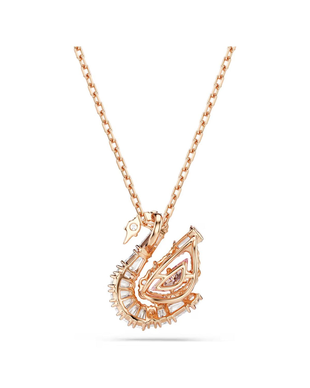 Swan pendant Mixed cuts, Swan, Pink 5732414