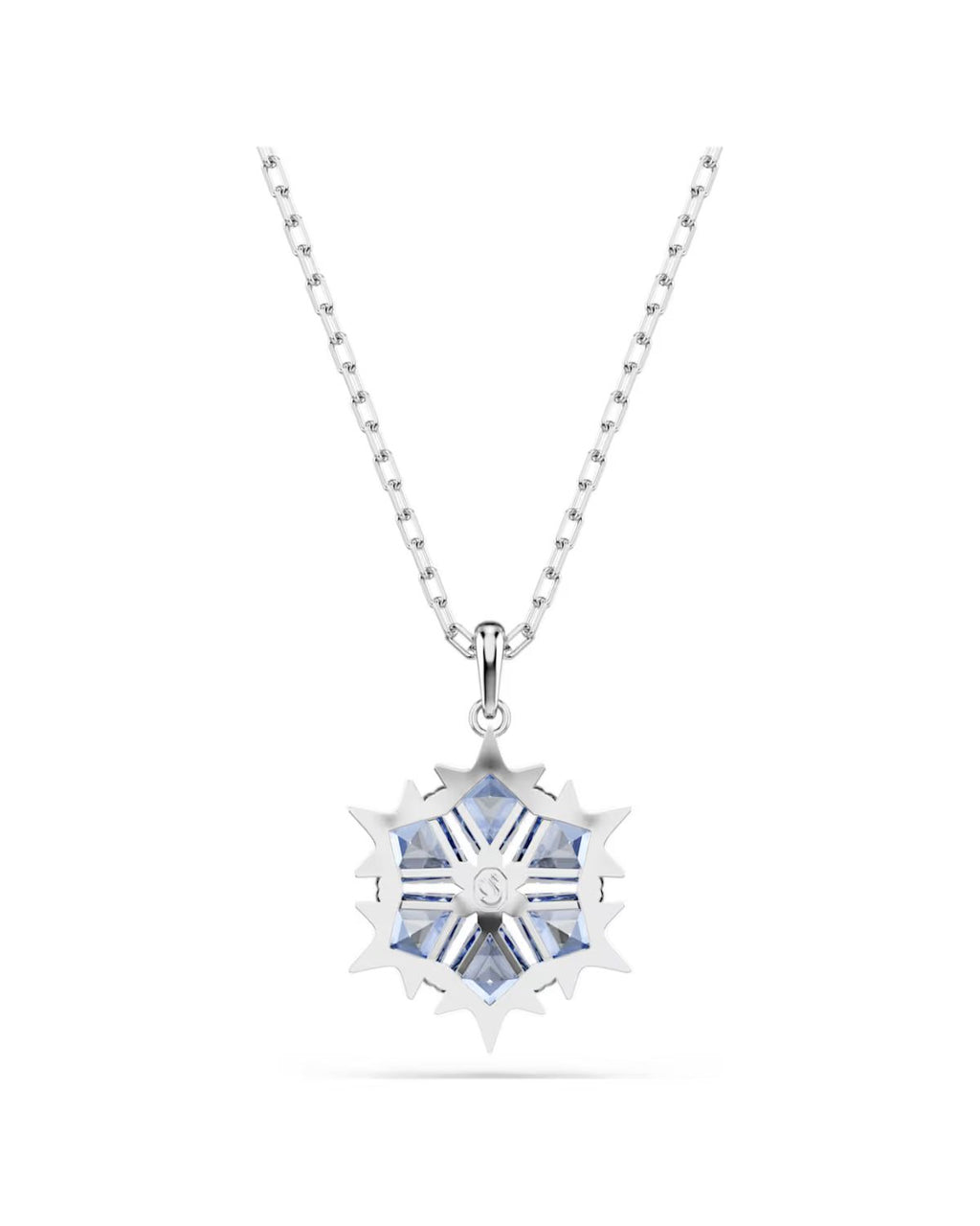 Magic pendant Snowflake, Blue, Rhodium plated 5735399